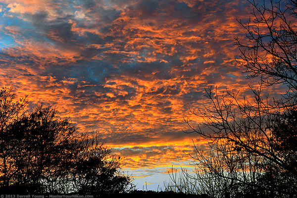 Burning Sky from my Nikon D800 and AF-S Nikkor 24-70mm f/2.8G Lens. © 2013 Darrell YOung